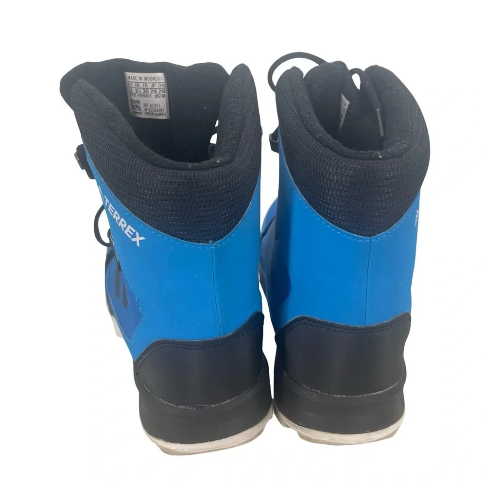 adidas Terrex Kids Bright Blue and Black Winter Boots snow boots
